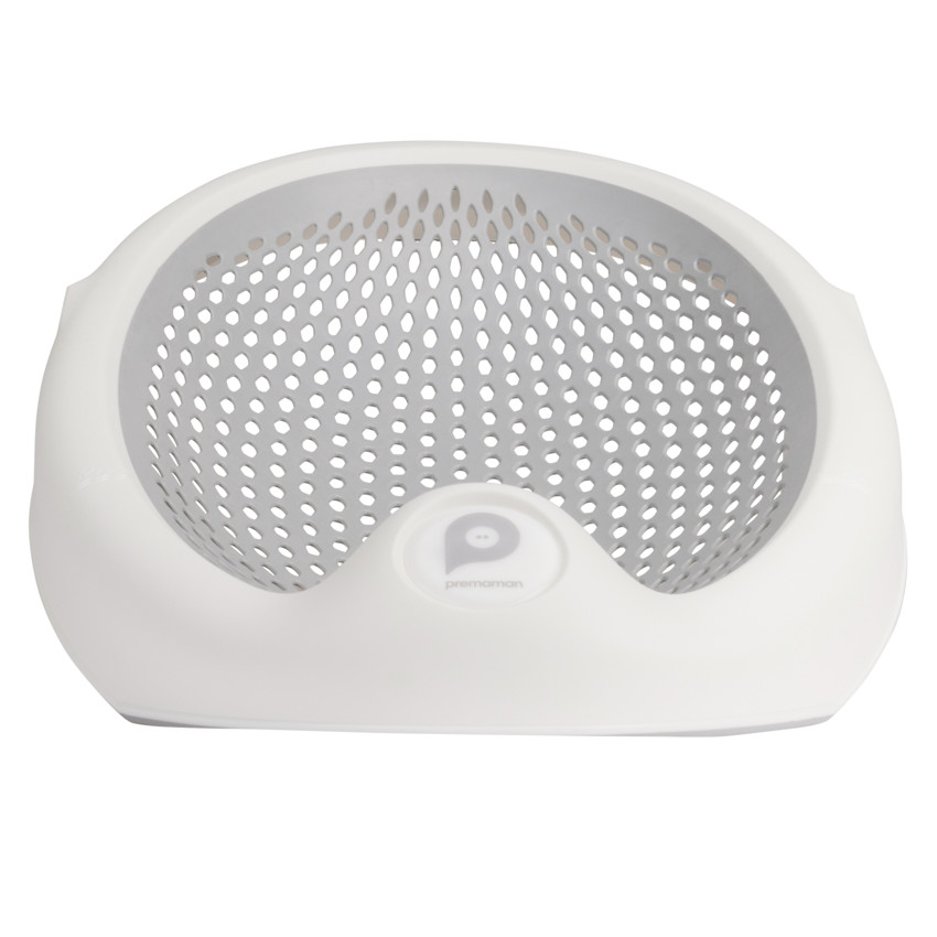 Ρηλάξ μπάνιου διπλωτό από σιλικόνη γκρι λευκό 