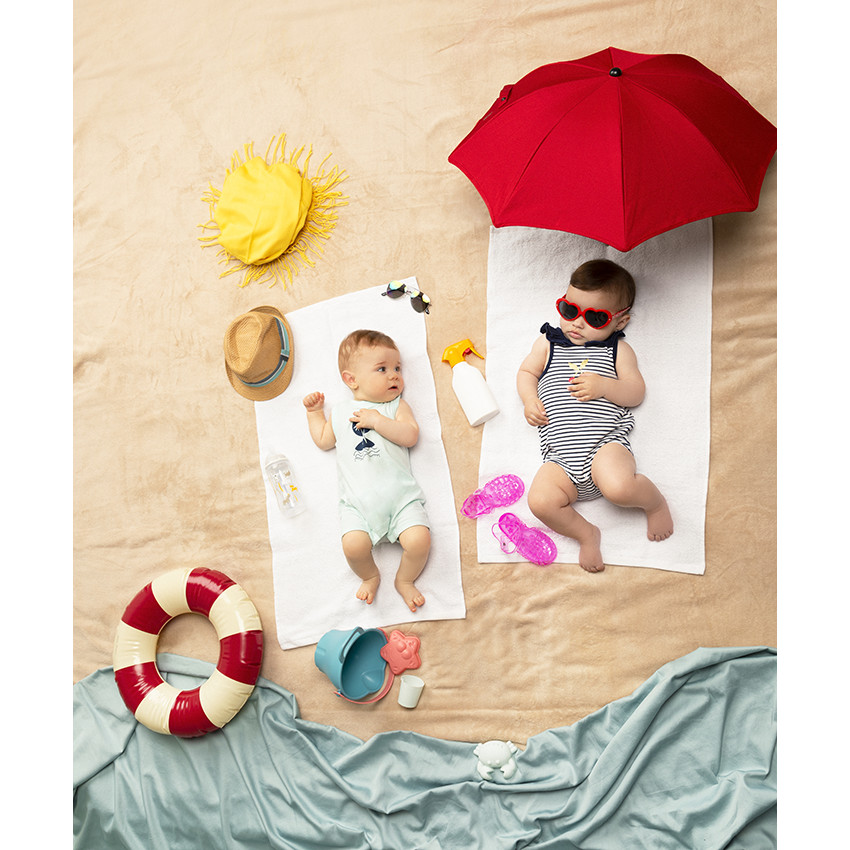 Combi κοντό ριγέ για bebe κορίτσι 