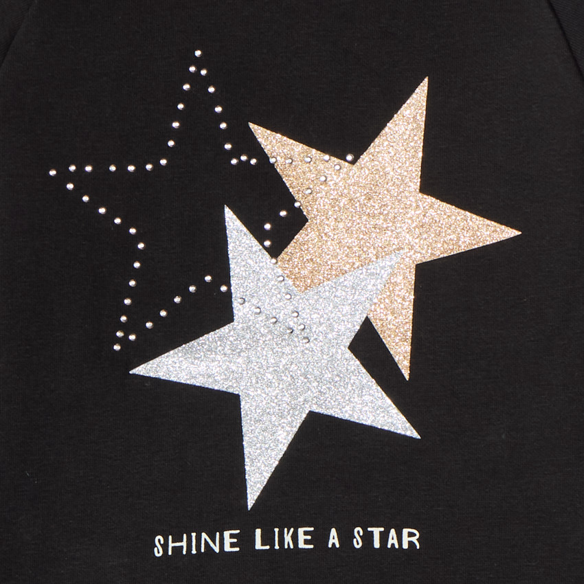 Sweat molleton uni fantaisie pour fille  