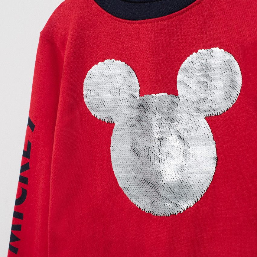 Jogging en molleton avec serti Mickey Disney en sequins magiques 
