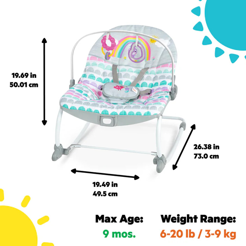 Ρηλάξ Νηπίων Rosy Rainbow - Bright Starts 