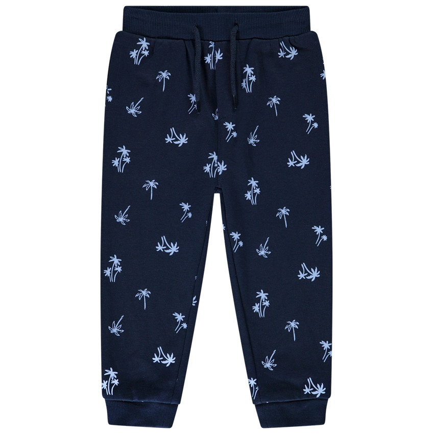 Τζόγκινγκ molleton με print παλάμες για bebe αγόρι 