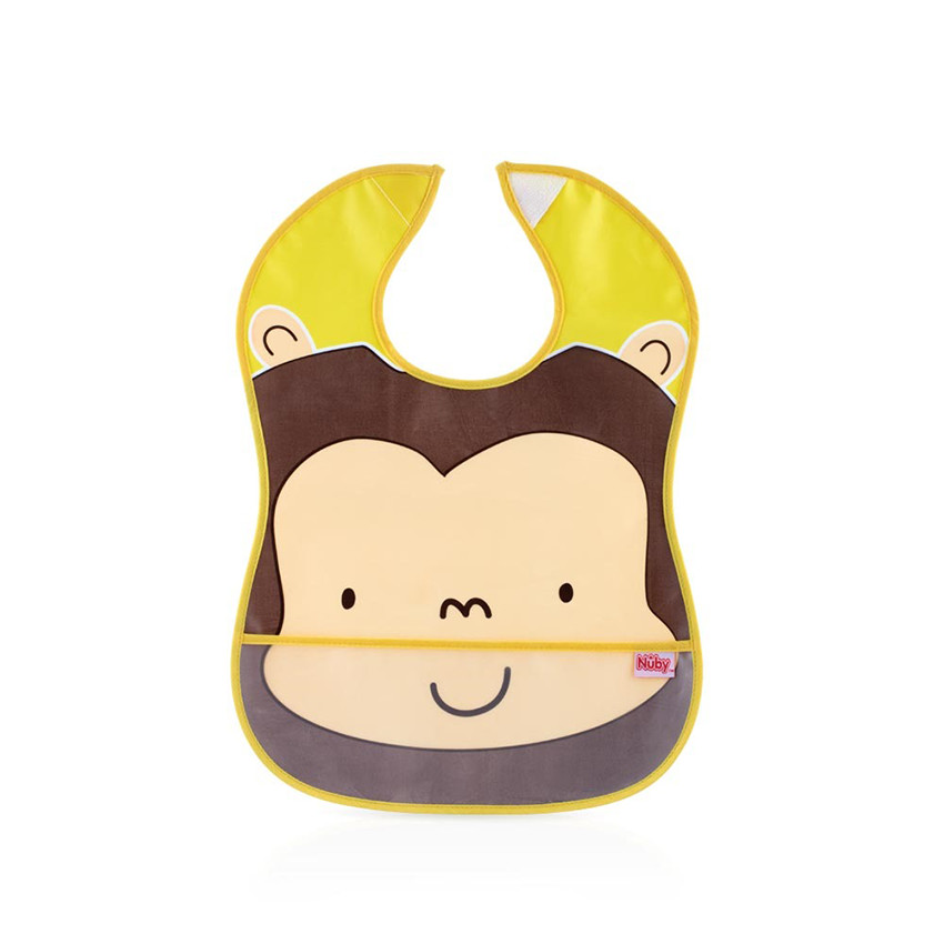   Αδιάβροχη σαλιάρα με τσέπη - Τυχαίο χρώμα  