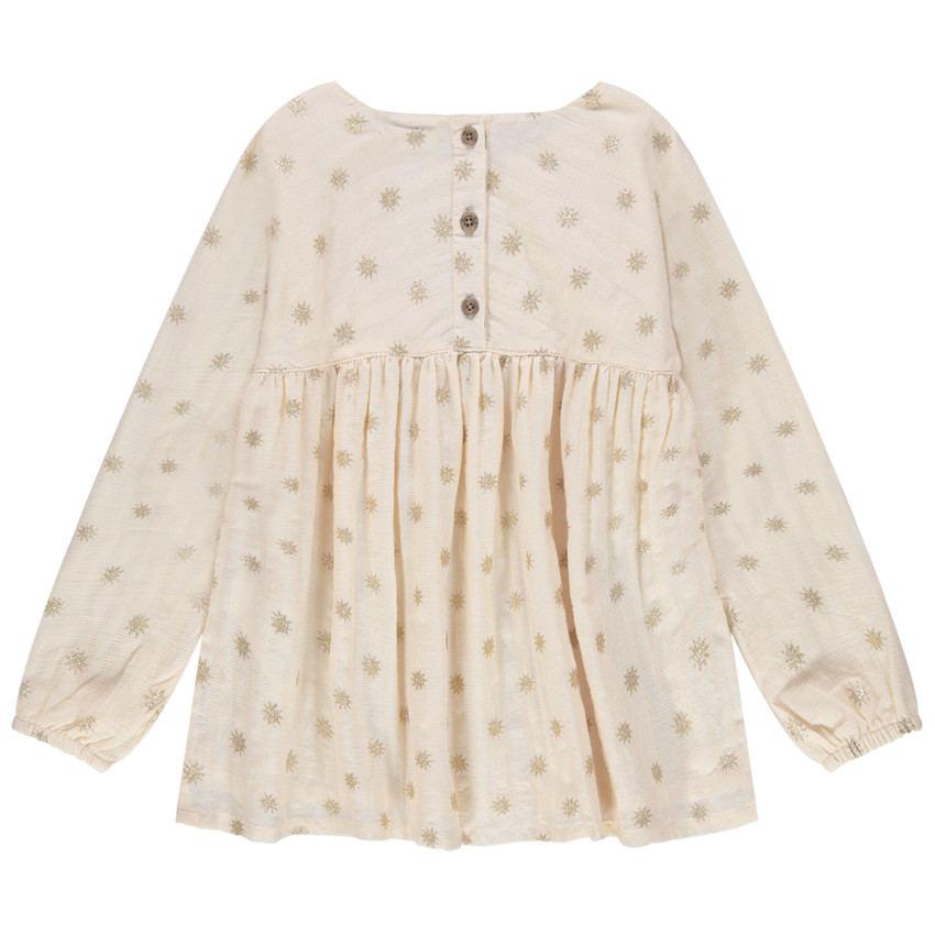 Toυνίκ μακρυμάνικη  με τυπωμένους χρυσούς ήλιους  