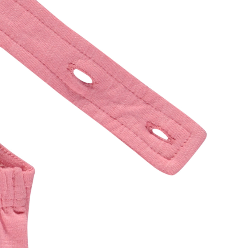 "Μονόχρωμο σορτς με ρυθμιζόμενες τιράντες στην πλάτη για κορίτσι" 