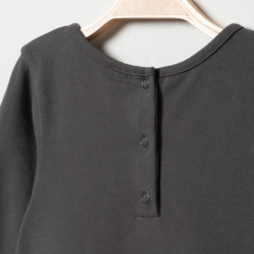 Φόρεμα μακρυμάνικο effet 2 σε 1 σχέδιο χορεύτρια για bebe κορίτσι 