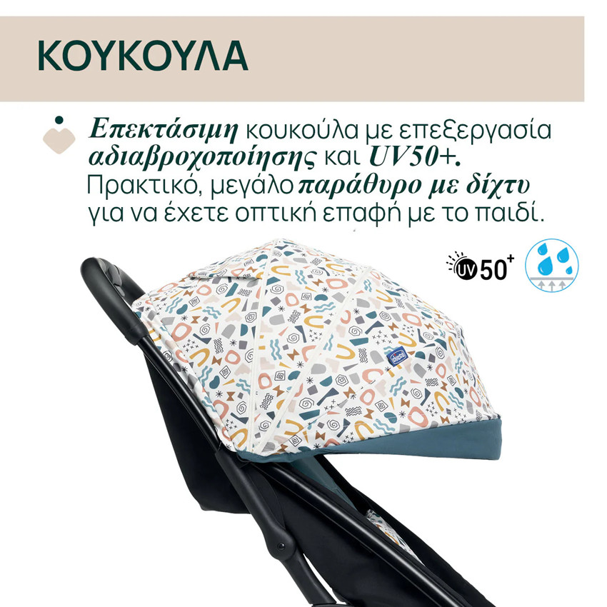 Καρότσι Chicco Glee/78 Joyful Teal 