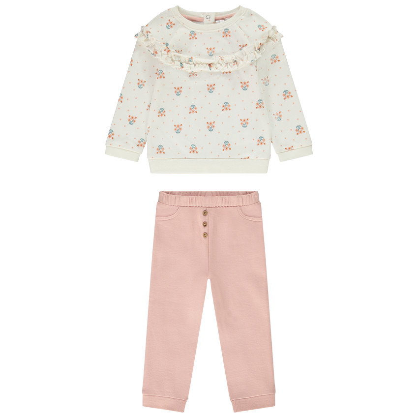 Σετ 2 τεμαχίων με φαντεζί σχέδιο για bebe κορίτσι 