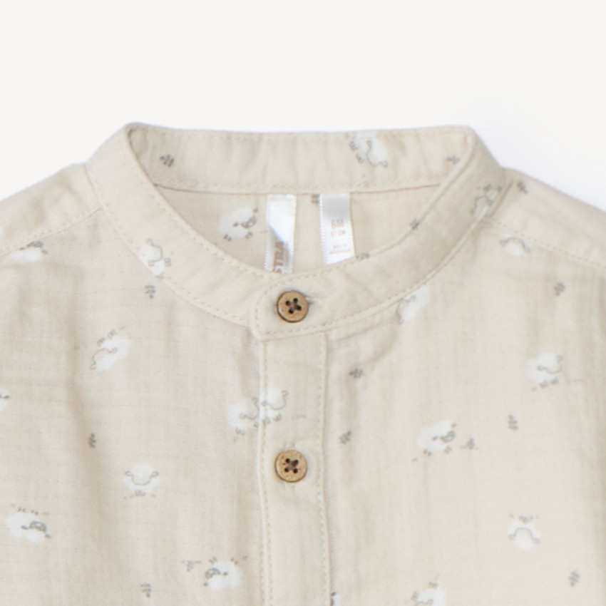 Ensemble 3 pièces motif moutons pour bébé garçon 