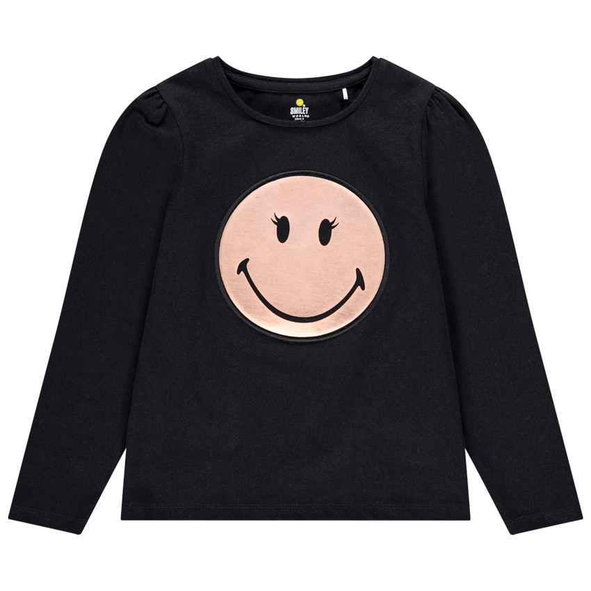 T-shirt μακρυμάνικο σχέδιο SmileyWorld για κορίτσι 