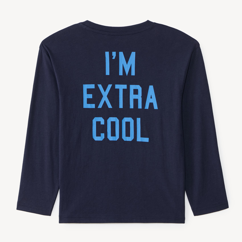 Τ-shirt με μακριά μανίκια για αγόρια με κεντημένα παράσημα 