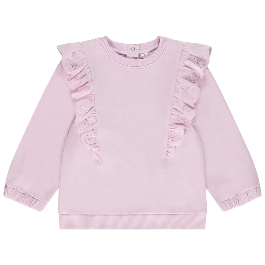 Φούτερ με βολάν για κορίτσι bebé 