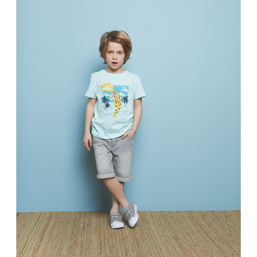 T-shirt manches courtes visuel plage  