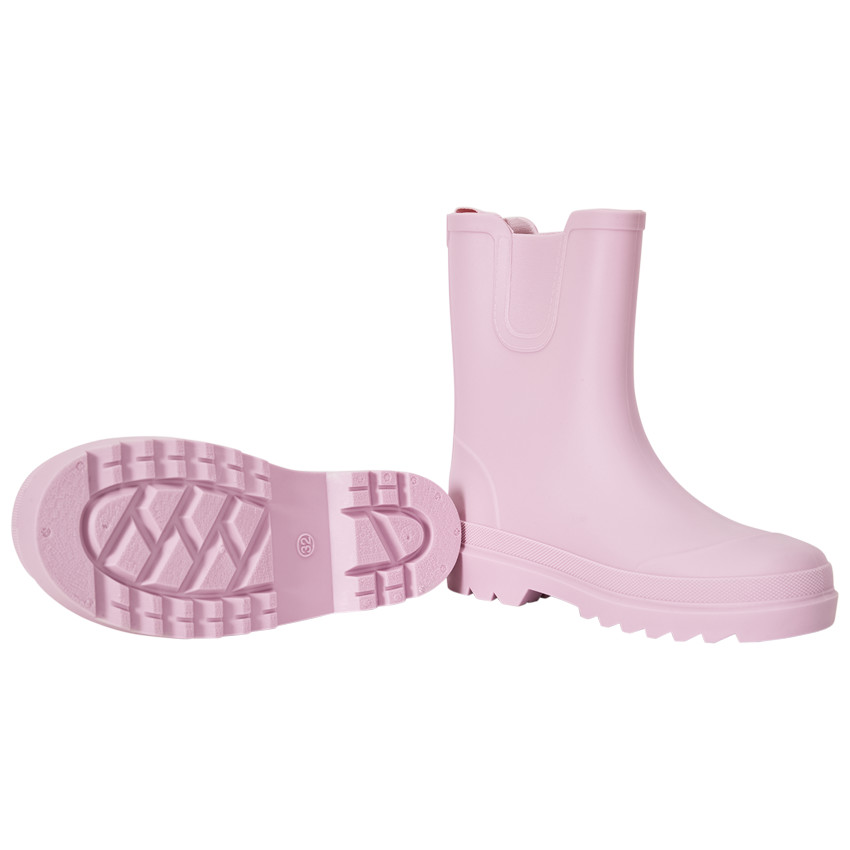 Ροζ καουτσούκ μπότες βροχής για κορίτσι 