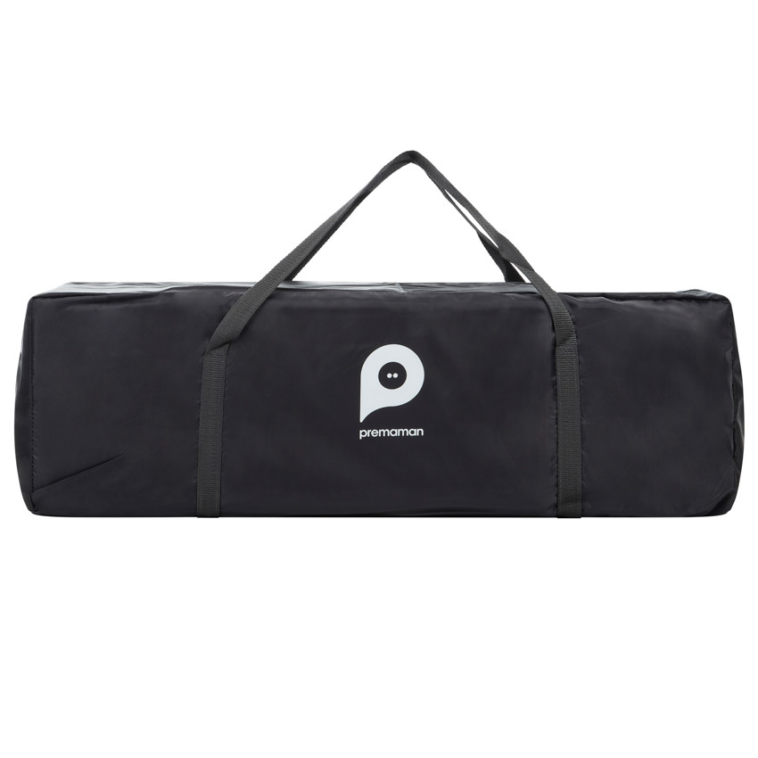 Κρεβάτι ταξιδιού με αξεσουάρ Top All In μαύρο 