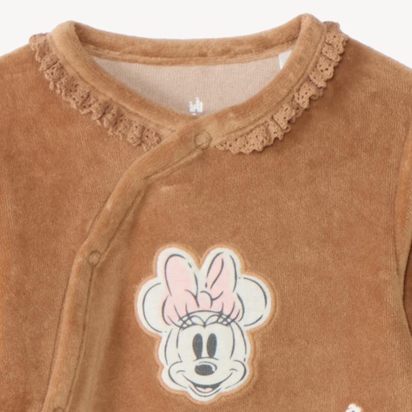 Φόρεμα βρεφικού βελούδινου υπνου Minnie Disney με λουλούδια 