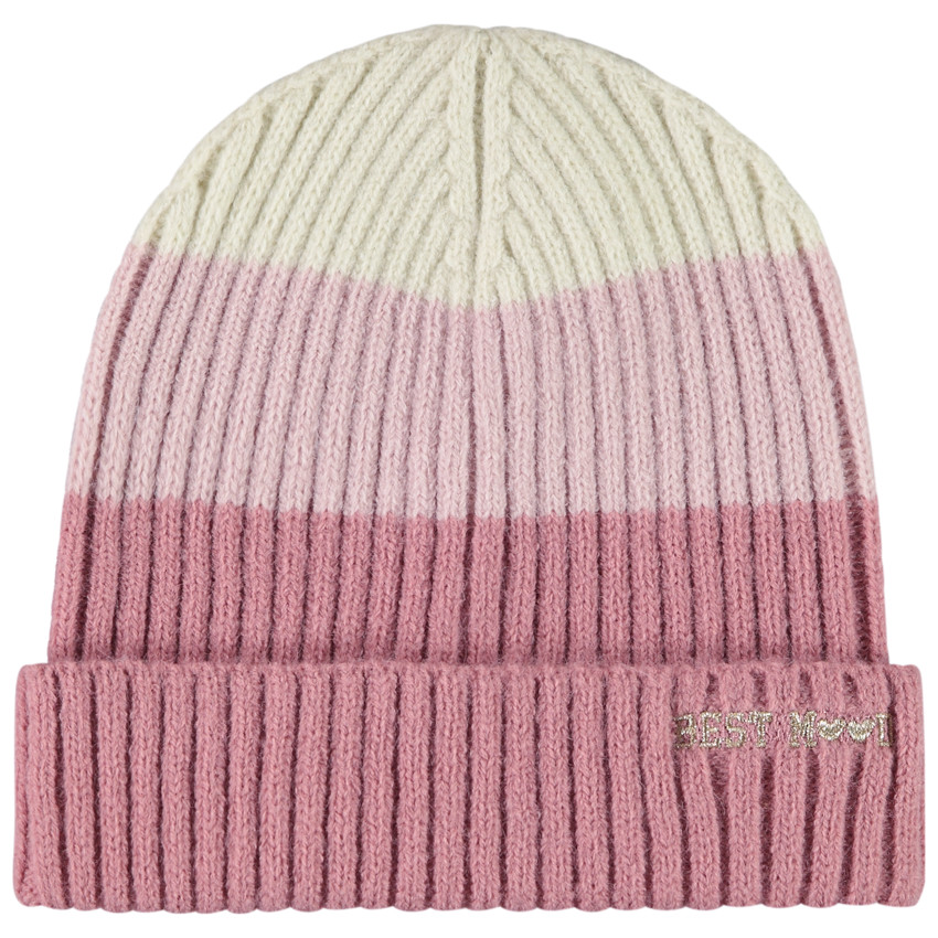 Σκουφάκι πλεκτό ριχτό με εφέ color block για κορίτσι 