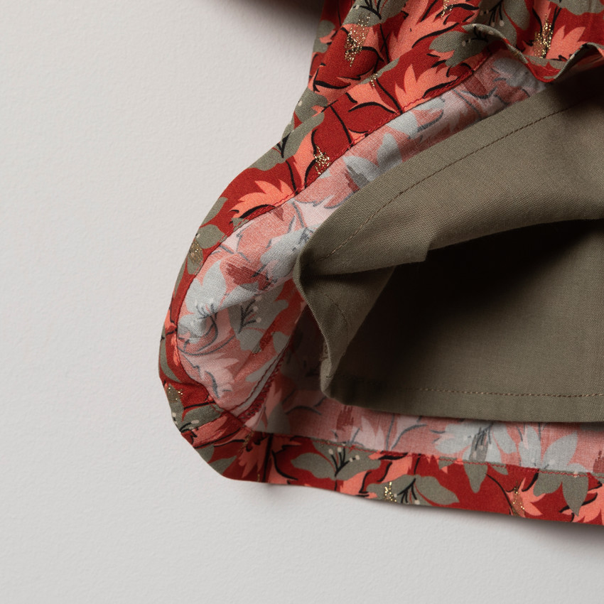 Robe manches longues ample imprimée fleurs  Additional Robe manches longues ample imprimée fleurs