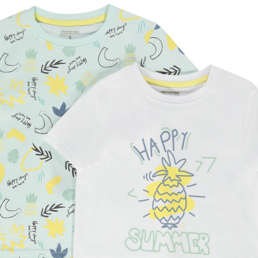 Σετ κοντομάνικα μπλουζάκια από jersey με φαντεζί σχέδιο για αγόρι 