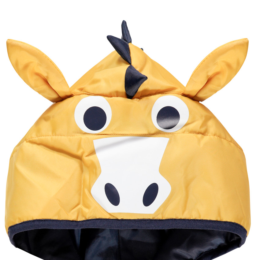 Doudoune sans manches à capuche fantaisie et imprimé cheval  Additional Doudoune sans manches à capuche fantaisie et imprimé cheval