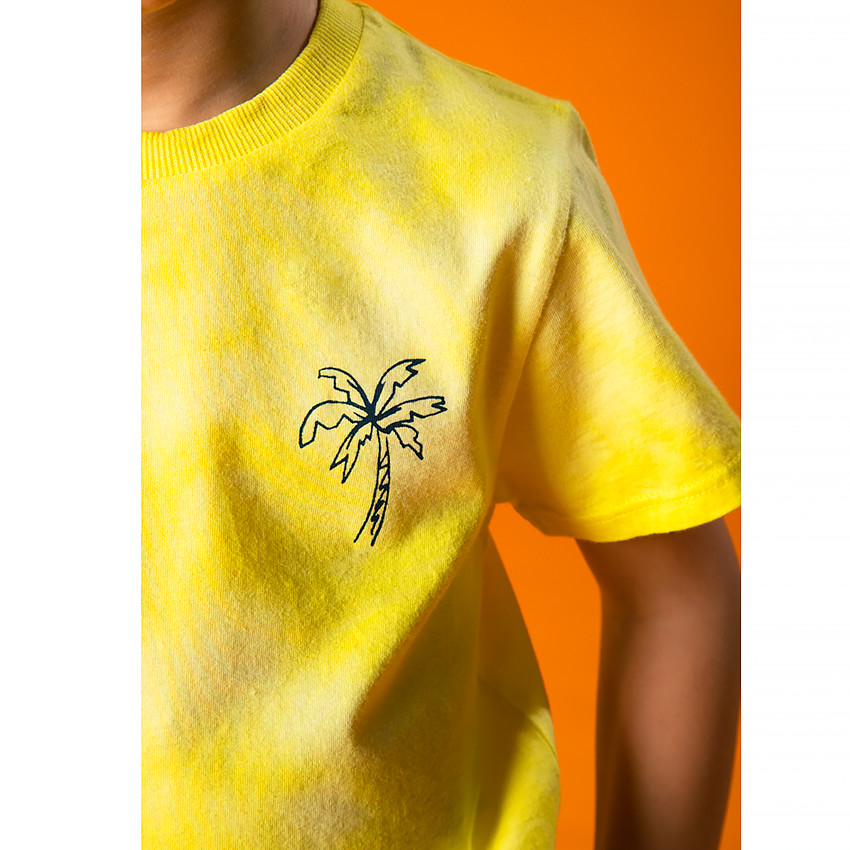 T-shirt κοντομάνικο tie and dye σχέδιο Φοίνικας για αγόρι Main T-shirt κοντομάνικο tie and dye σχέδιο Φοίνικας για αγόρι