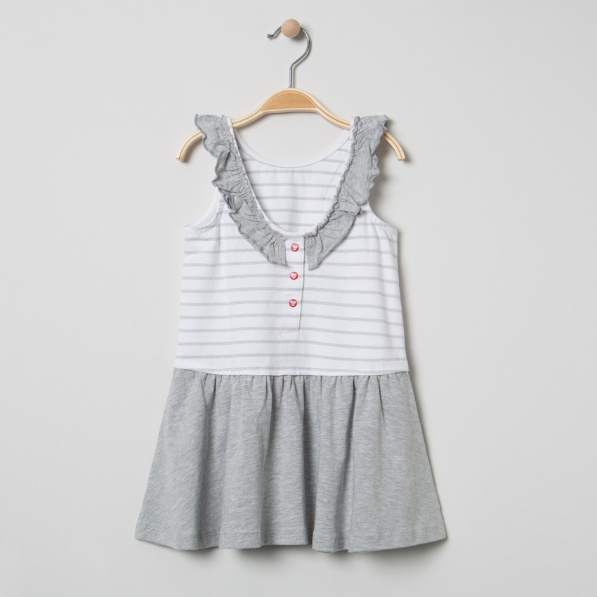 Φόρεμα με βολάν στα μανίκια και στάμπα τη Minnie της Disney 