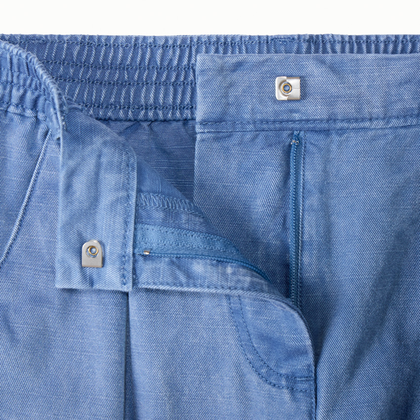 Παντελόνι cargo από υφασμάτινο ύφασμα με ζώνη για κορίτσι 