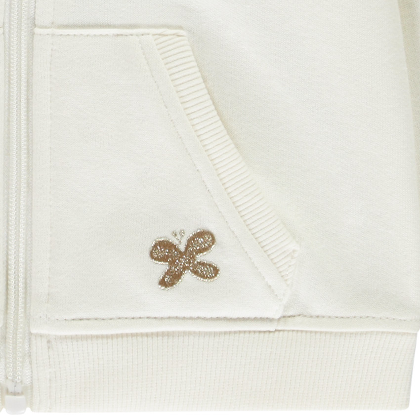 Ζακέτα από φούτερ με κέντημα πεταλούδα για μωρό κορίτσι  Additional Ζακέτα από φούτερ με κέντημα πεταλούδα για μωρό κορίτσι