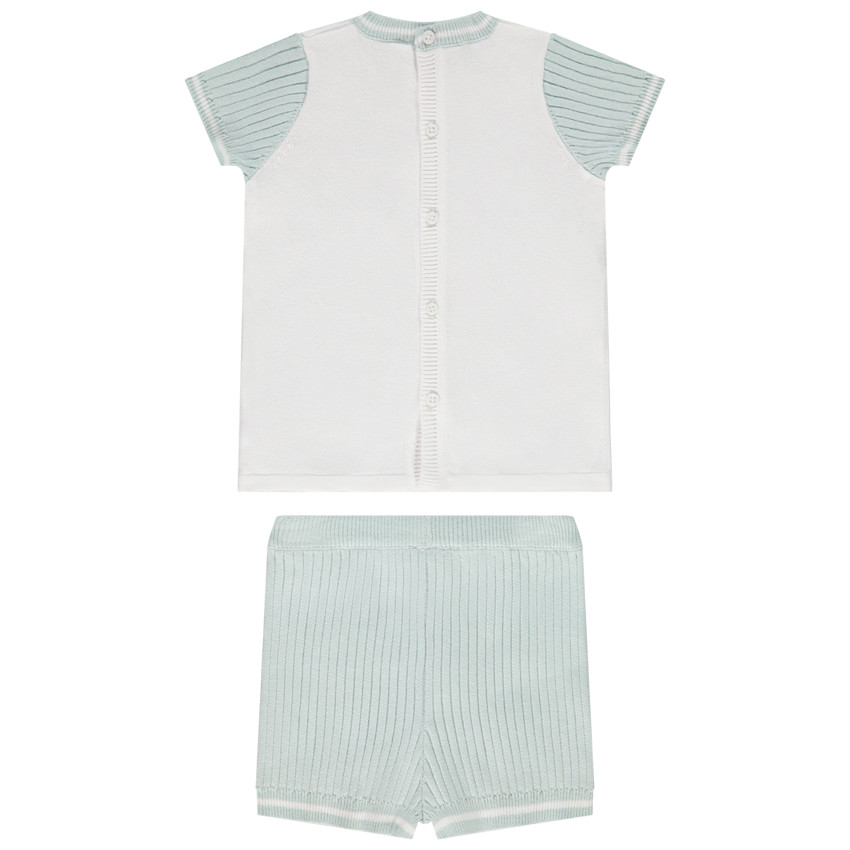 "Σύνολο κοντομάνικου μπλουζιού + σορτς με αρκούδο για μωρό αγόρι" 