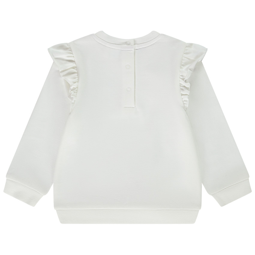 Φούτερ με puff print glitter Minnie Disney για bebe κορίτσι 