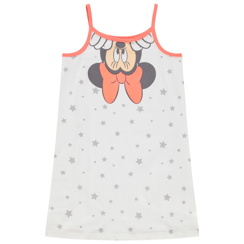 Νυχτικό με στάμπα Minnie της Disney και αστέρια από βιολογικό βαμβάκι 