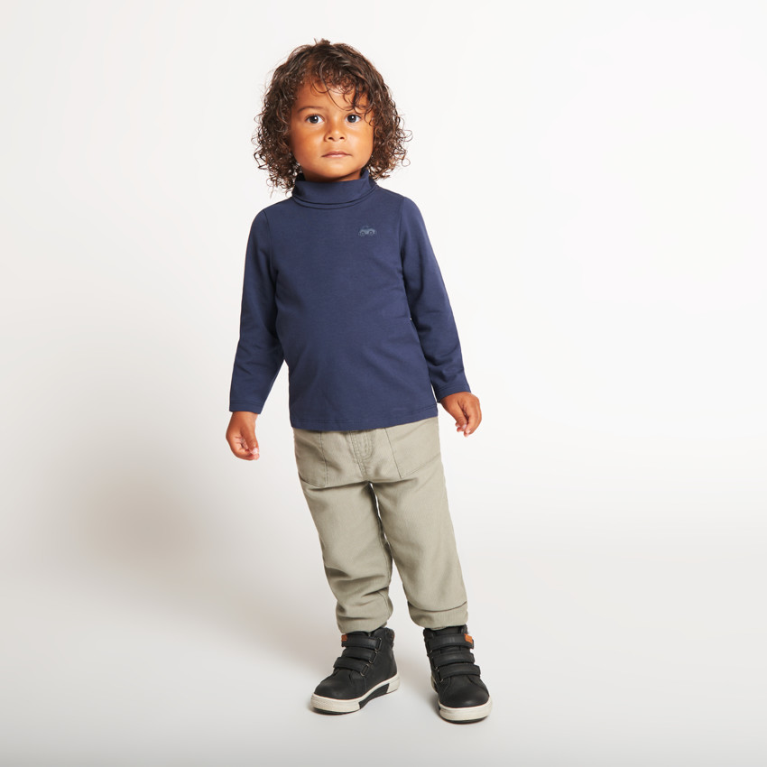 Σετ από 2 μπλουζάκια ζιβάγκο μονόχρωμα για bebe αγόρι 