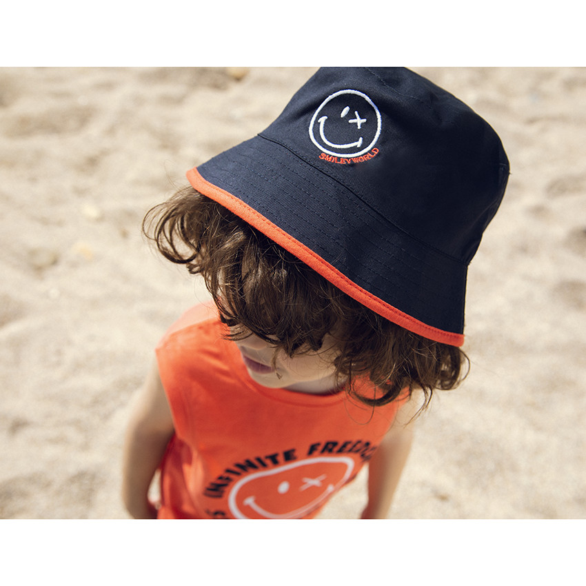 Bob μονόχρωμο Smiley με φόδρα σε άλλο χρώμα 