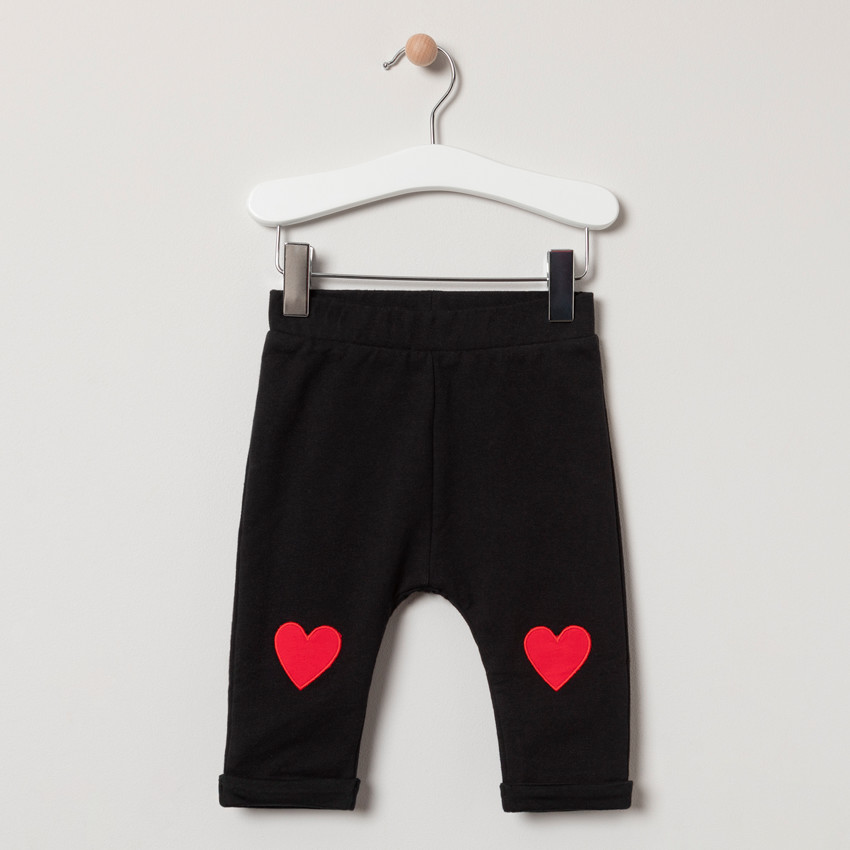 Jogging en molleton imprimé coeurs  