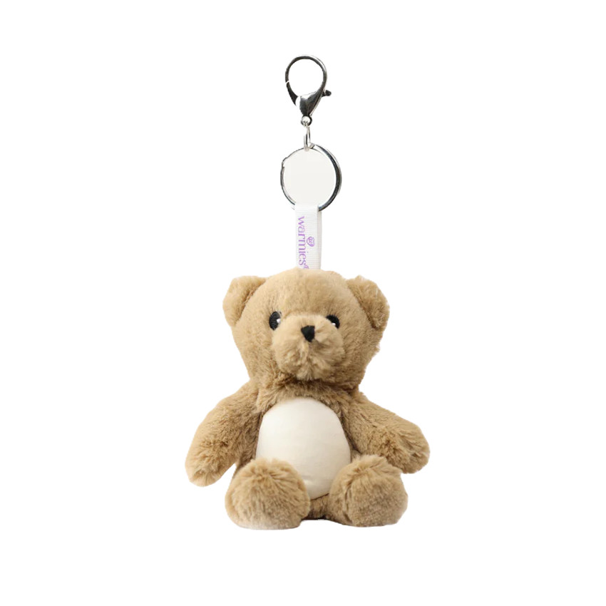 Warmies® Καφέ Αρκουδάκι Bag Charm  