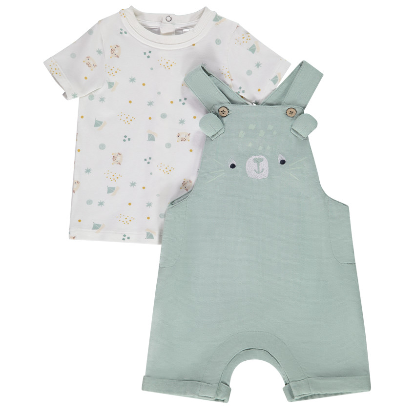 Σετ 2 κομμάτια Σαλοπέτα + t-shirt με σχέδιο για bebe αγόρι 