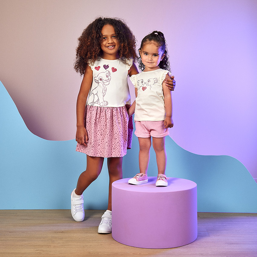 Φόρεμα effet 2-σε-1 Nala Disney με μαγικές παγιέτες για κορίτσι 