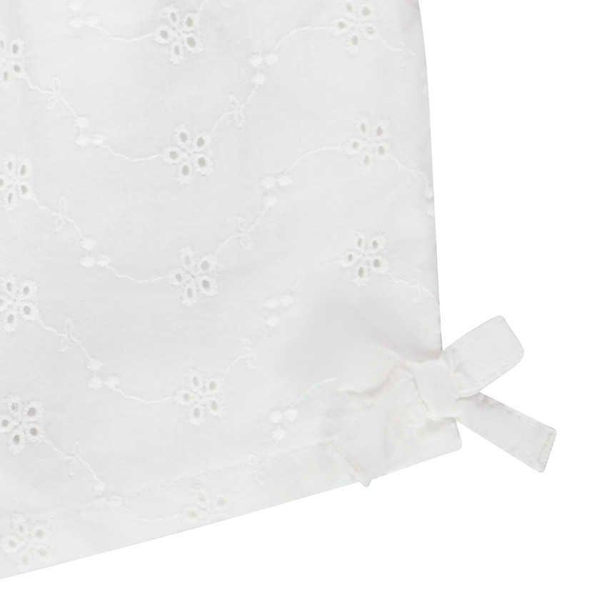 Σορτς με κέντημα αγγλικού τύπου για bebe κορίτσι 