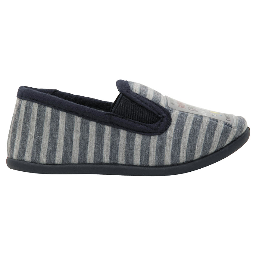 Παντοφλάκια ριγέ με μπάλωμα ©Smiley 