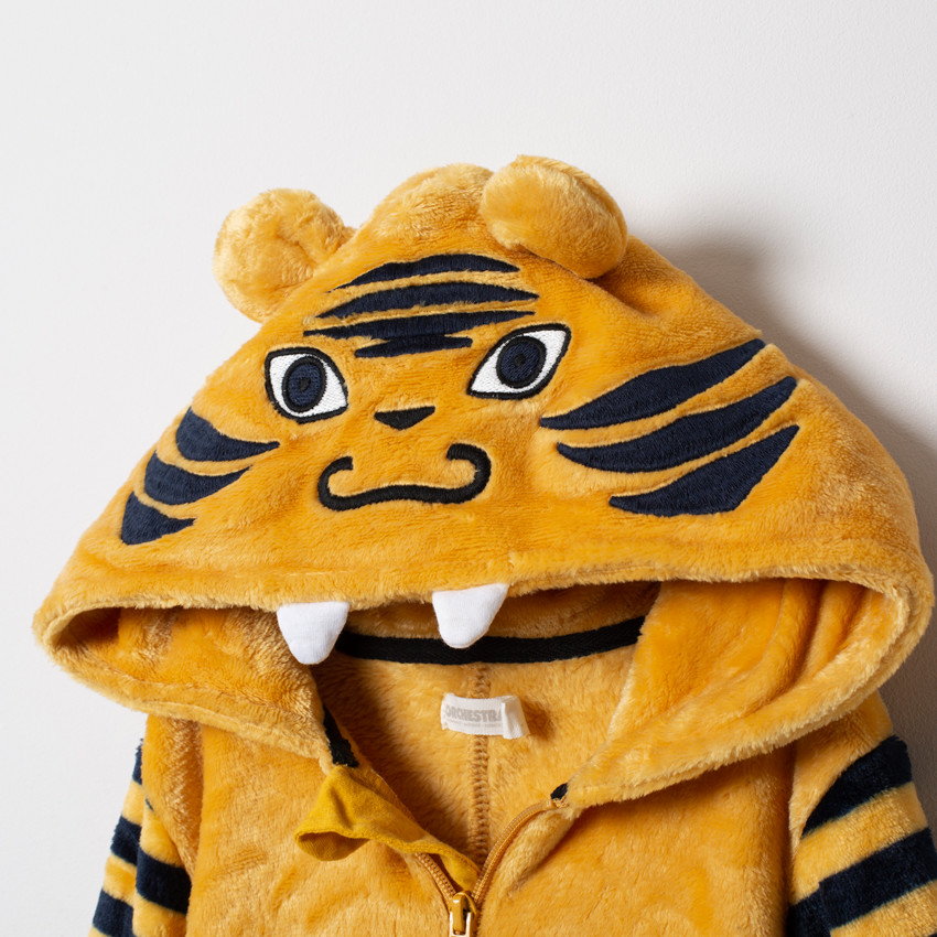 Surpyjama tigre en sherpa à poches 