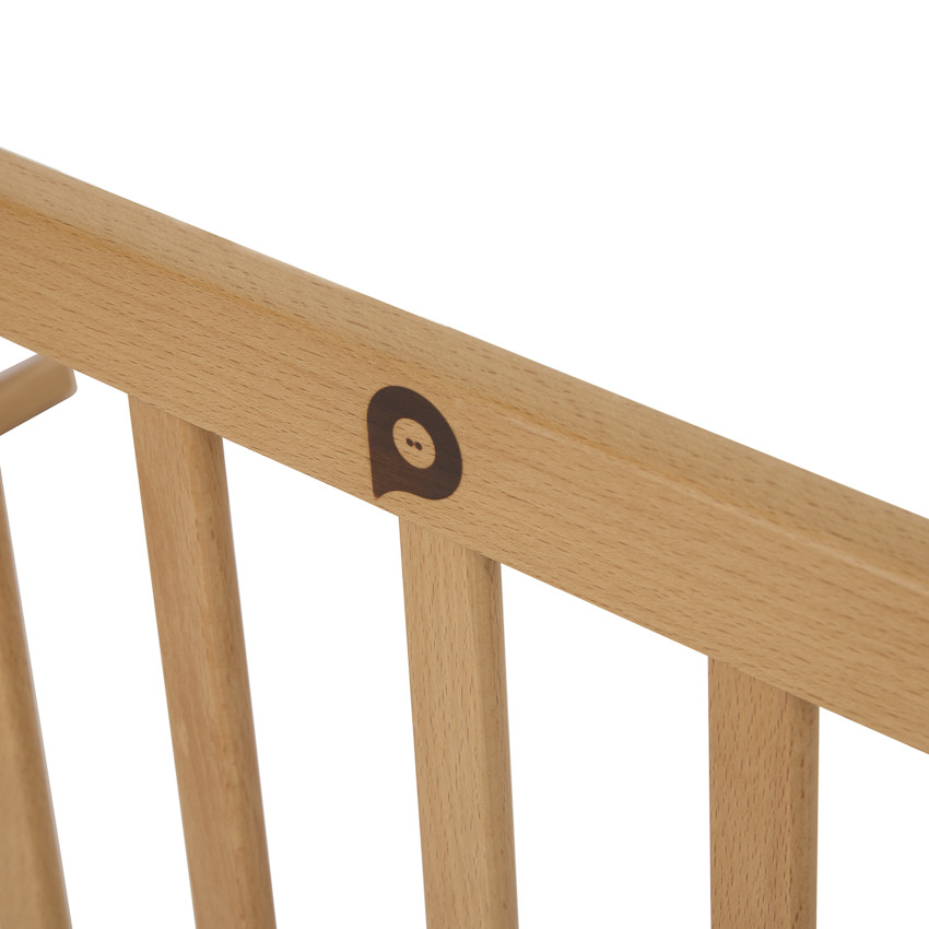 Κρεβατοκάμαρα από ξύλο οξιάς 120 x 40 εκ. 