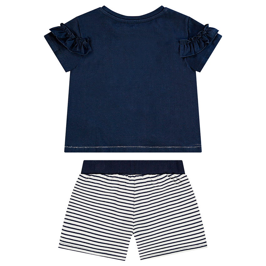 Σετ πλαζ t-shirt + Σορτς για κορίτσι 