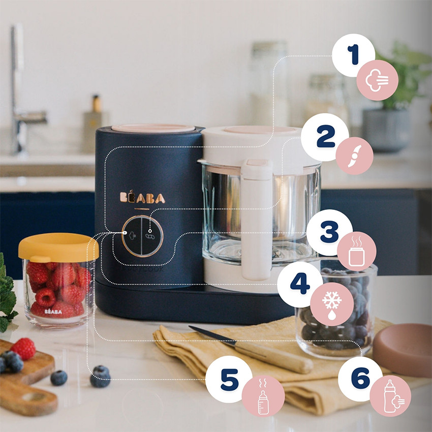 Ρομπότ Βρεφικής Κουζίνας Babycook Neo 6 σε 1 Κατασκευασμένο Στη Γαλλία Midnight Blue 
