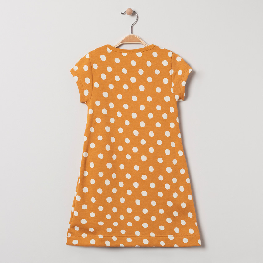 Φόρεμα κοντομάνικο molleton Minnie με μαγικές παγιέτες 