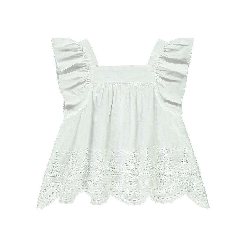 Tunique manches courtes brodée pour fille  Additional Tunique manches courtes brodée pour fille