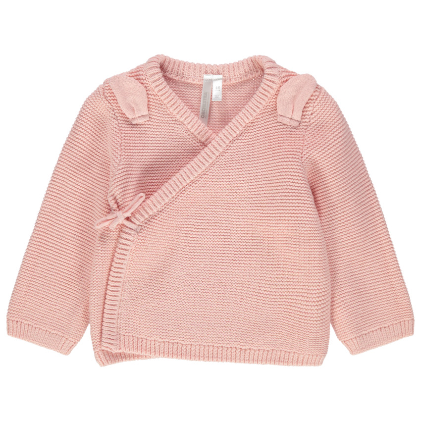 Brassière de naissance en tricot à oreilles reliéfées 