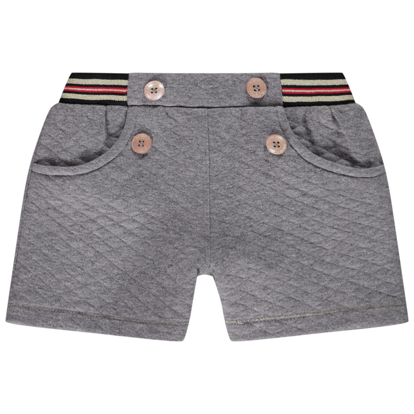 Σορτς σε molleton quilté effet matelassé για bebe κορίτσι 