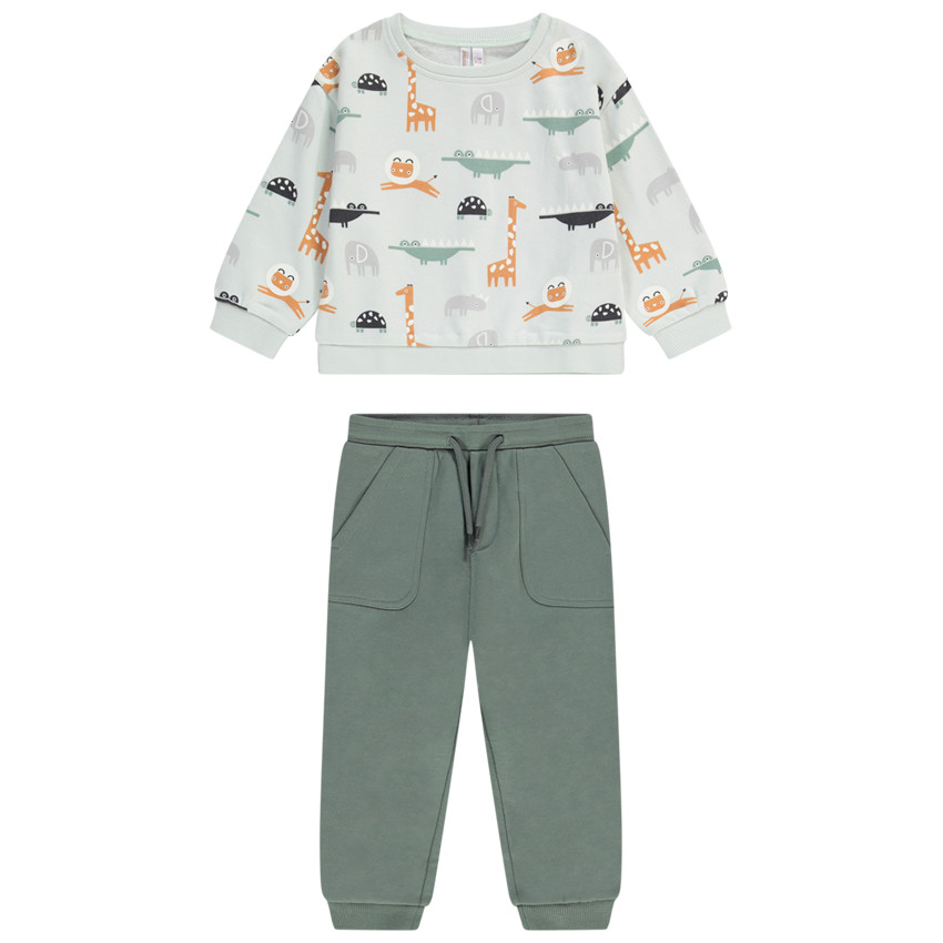 Σετ 2 τμχ. σε molleton για bebe αγόρι 