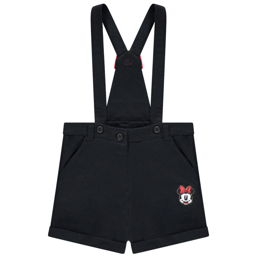 Short à bretelles motif Minnie Disney brodé 