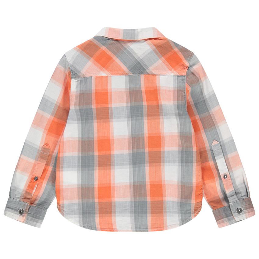 Μακρυμάνικο καρό πουκάμισο με τσέπη 